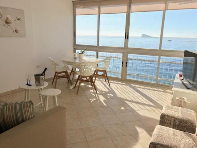 Los Fernandos, 1St Line Beachfront Poniente, 2 Bedroom Apartment Ocean Terrace 貝尼多姆 外观 照片
